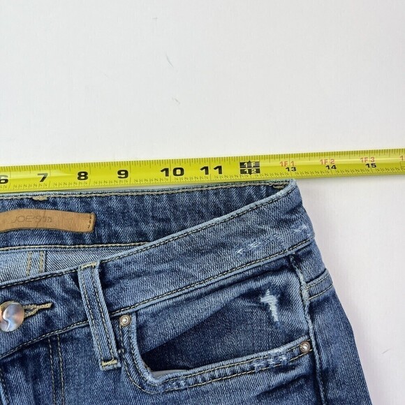 Joes jeans The Wyatt High Rise size 26 Retro Crop Distressed Medium Wash - Picture 8 of 11